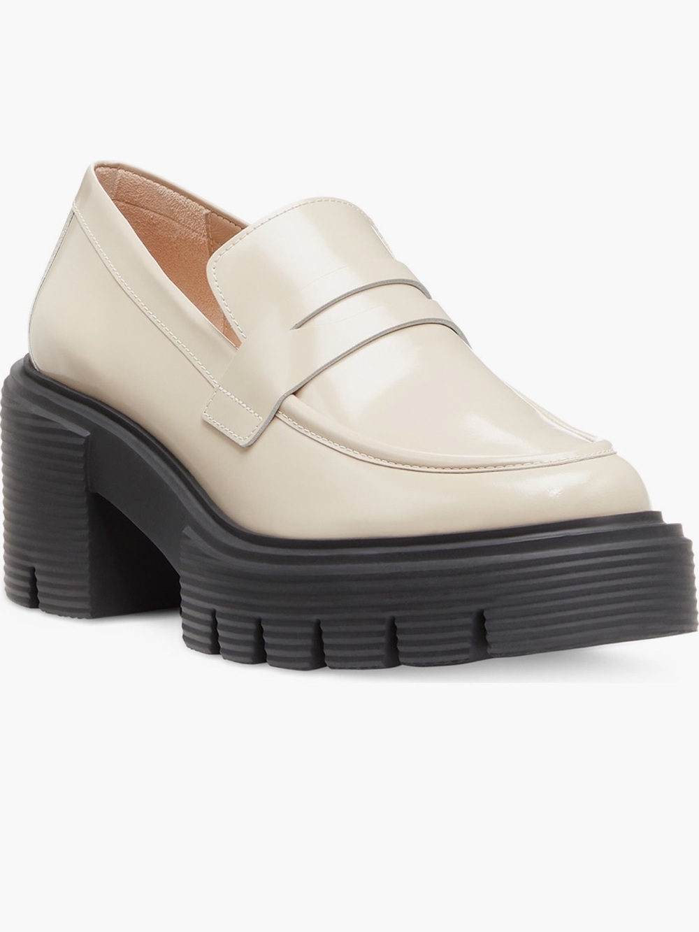 Stuart Weitzman Soho Loafer- Dune Spazzolato Leather